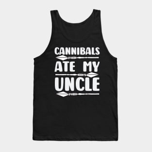 Cannibals Ate My Uncle Joe Biden Political Satire Trump 2024 Tank Top